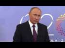 Russian President Putin holds press conference at G20
