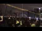 Falling railing seriously injures at least one protester - Label : AFPTV - First images - Category : News