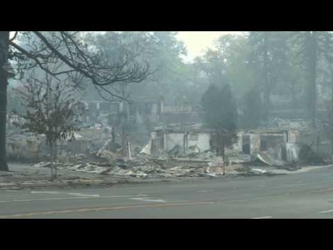 Scenes of devastation in Chico ahead of Trump's California visit