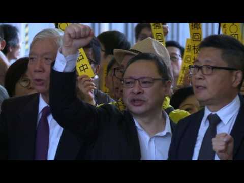 Hong Kong democracy leaders go on trial over Umbrella Movement