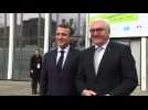 French President Macron arrives in Berlin