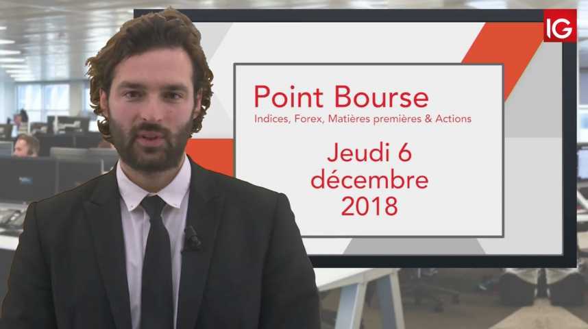 Illustration pour la vidéo Point Bourse IG du 06.12.2018