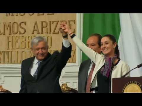 Mexico City's first elected female mayor takes oath of office