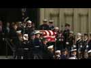 Casket of George H.W. Bush leaves National Cathedral