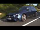Mercedes-AMG A 35 4MATIC in Denim blue Driving Video