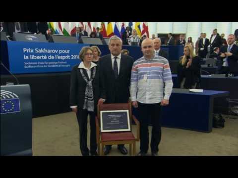 Ukrainian film director Sentsov receives the Sakharov Prize