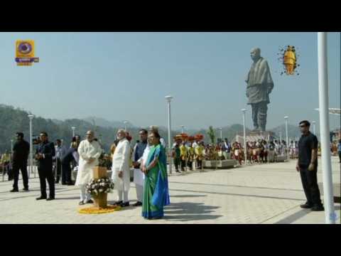 Prime Minister Narendra Modi unveils world's largest statue