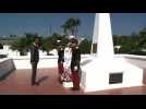 French PM lays a wreath Dien Bien Phu - Label : AFPTV - First images - Category : News