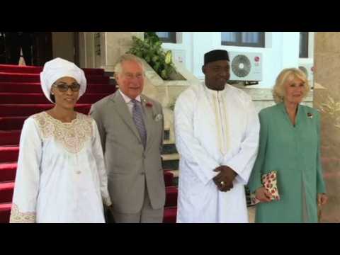 Prince Charles and Camilla meet Gambia president