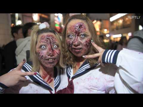 Ghoulish revellers haunt Tokyo’s streets