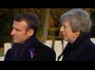 Theresa May, Emmanuel Macron visit Thiepval Memorial