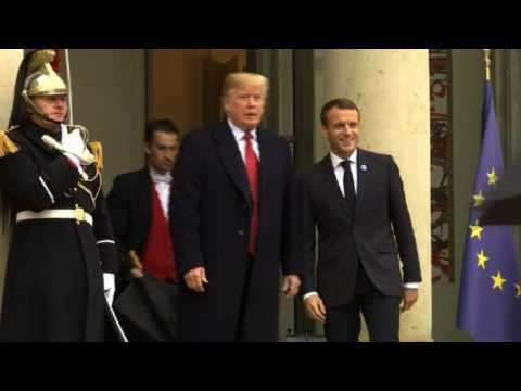Armistice centenary: Macron welcomes Trump to Élysée Palace