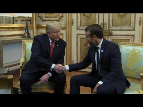 "We want a strong Europe", Trump tells Macron