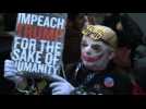 Protest against Trump and Macron in Paris - Label : AFPTV - First images - Category : News