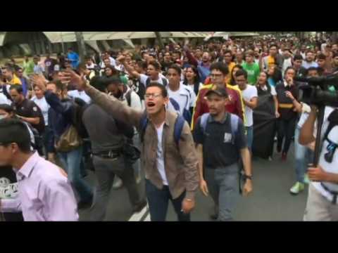 Venezuelan youth protests against President Maduro