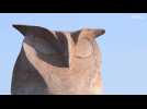 Phallic owl statue sparks controversy in Serbia