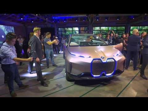 World Premiere of the BMW Vision iNEXT. 2018 Los Angeles Auto Show on the stage