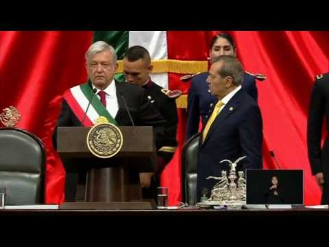 Leftist Lopez Obrador sworn in as Mexico president