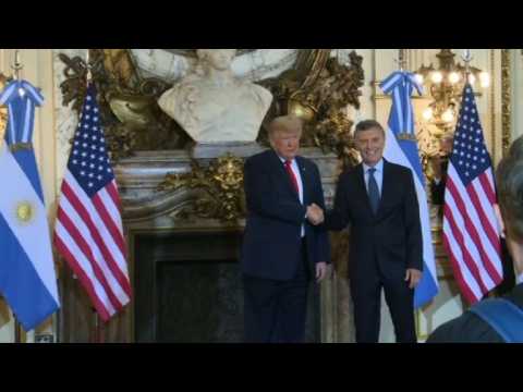 G20: Donald Trump meets Argentinian counterpart Macri