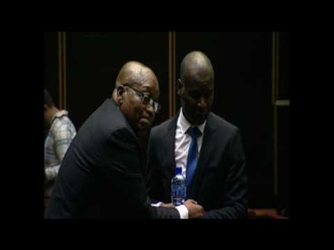 S.Africa: J. Zuma arrives at his hearing over corruption charges