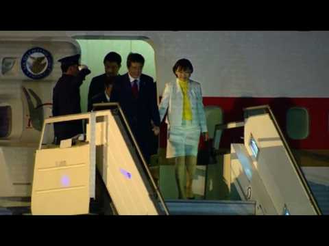 Japan PM Shinzo Abe arrives in Buenos Aires for G20