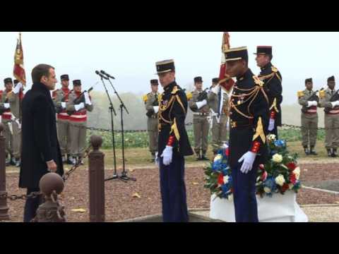 Macron pays tribute to France's World War I fighters
