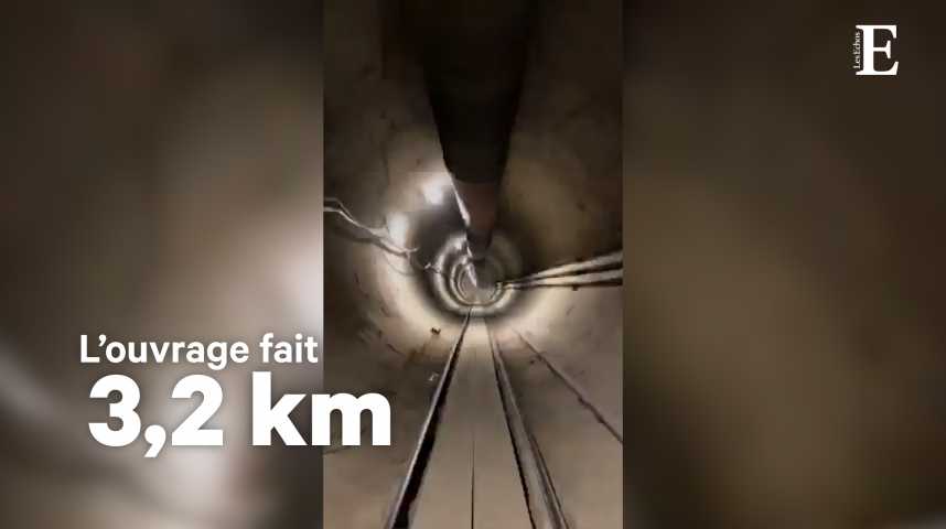 Illustration pour la vidéo Elon Musk dévoile une nouvelle vidéo de son tunnel sous Los Angeles