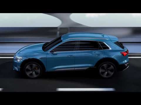 The recuperation system of the Audi e-tron animation