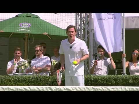 Andy Murray serves up new Jaguar XF Sportbrake - Celebrity tennis match | AutoMotoTV