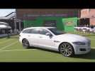Andy Murray serves up new Jaguar XF Sportbrake | AutoMotoTV