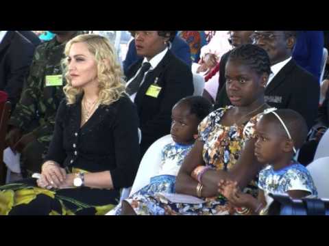 Madonna takes kids back to Malawi to open hospital