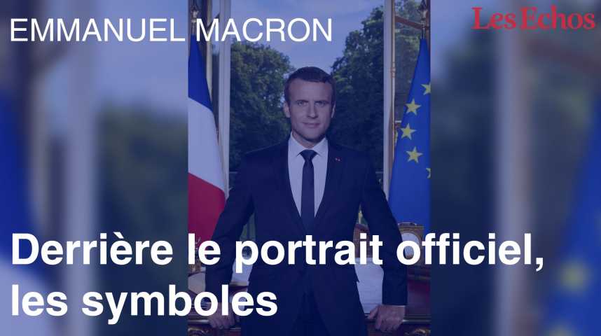 Illustration pour la vidéo Les symboles cachés du portrait officiel d’Emmanuel Macron