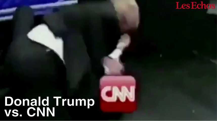 Illustration pour la vidéo Trump s’en prend (physiquement) à CNN sur son fil Twitter