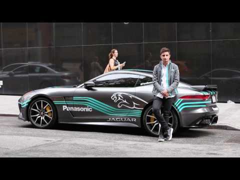 Panasonic Jaguar Racing Driver Mitch Evans visits New York City | AutoMotoTV