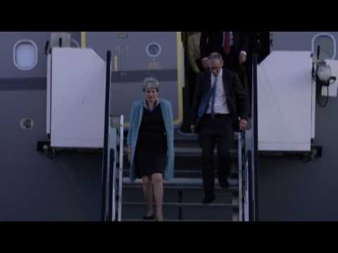 Britain's prime minister arrives for G20