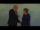 Merkel welcomes Trump to G20 summit