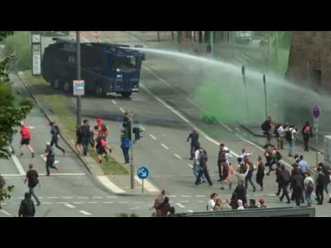 Protests in Hamburg as G20 summit underway
