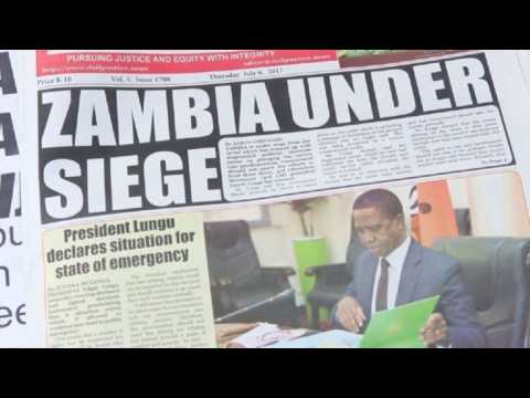 Zambian president invokes state of emergency