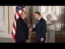 Polish President greets Donald Trump in Warsaw - Label : AFPTV - First images - Category : News