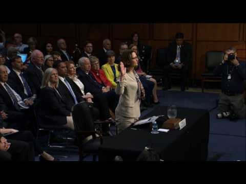 CIA nominee Haspel swears in before Congress hearing