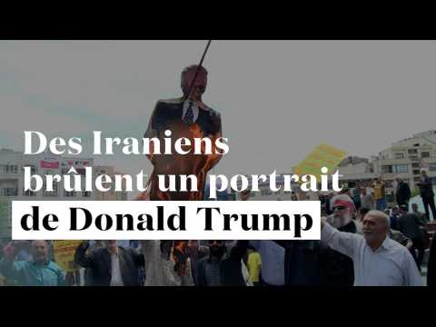 Iran : le portrait de Trump brûlé lors d'une manifestation