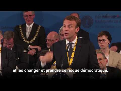 Emmanuel Macron règles ses comptes sur l'Europe face à Angela Merkel