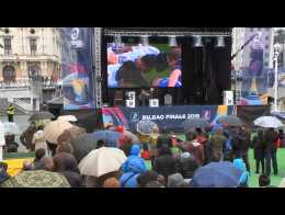 Histórica celebración de las finales europeas de rugby en Bilbao