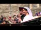 Harry and Meghan's carriage drives through Windsor - Label : AFPTV - First images - Category : News