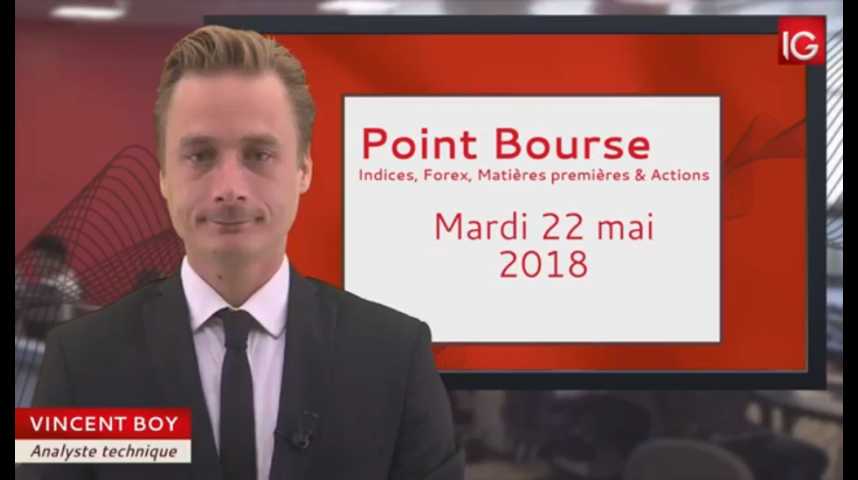 Illustration pour la vidéo Point Bourse du mardi 22 mai 2018