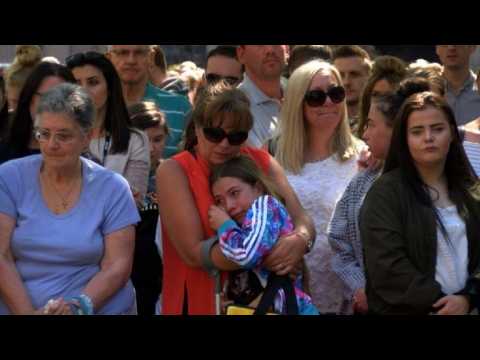 Manchester holds a minute of silence on anniversary of attacks