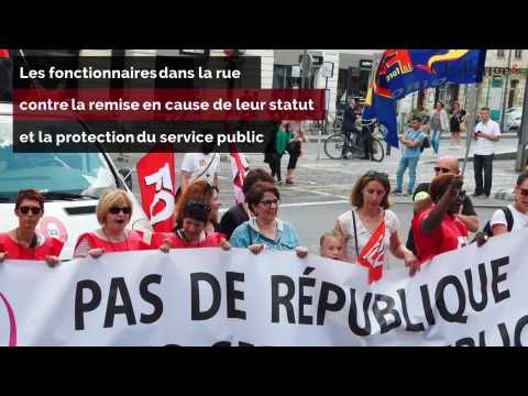 Fonctionnaires : plus de 130 manifestations en France