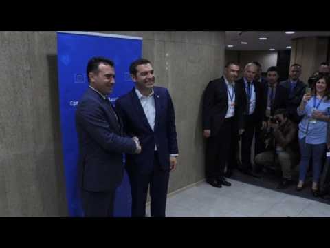 Greek and Macedonian PMs meet in Sofia ahead of summit