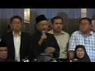 Newly appointed Malaysian prime minister holds press conference