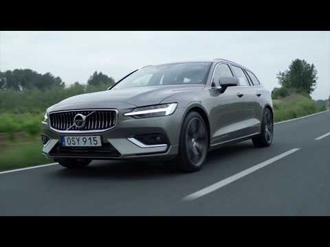 New Volvo V60 T6 Inscription Pebble Grey Driving Video